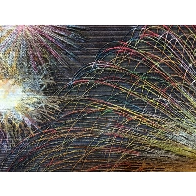 熊野市大花火木彫板画(B)
