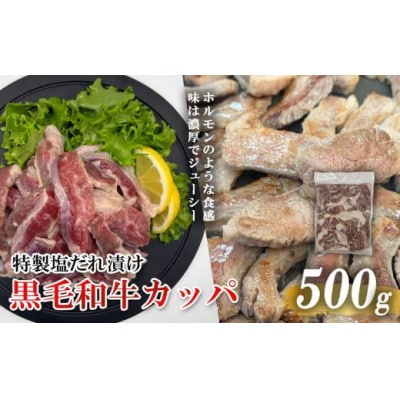 黒毛和牛カッパ(肉ホルモン) 特製塩だれ漬け 500g