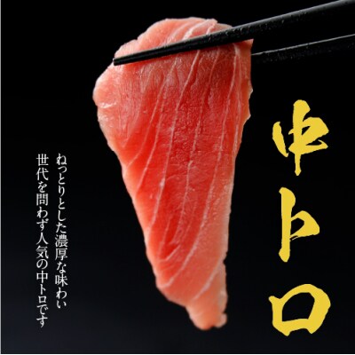 津軽海峡　大間産　極上本マグロ　刺身用サク　中トロ