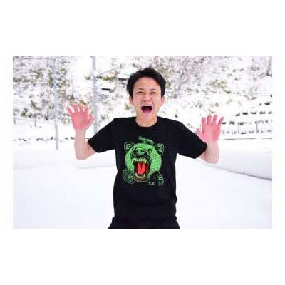 メロン熊　ロックなTシャツ(子ども用)100サイズ　W8