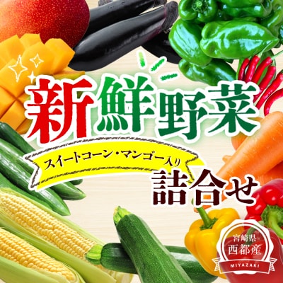 【先行受付】完熟マンゴー・スイートコーン入り　農家直送野菜セット[2610]