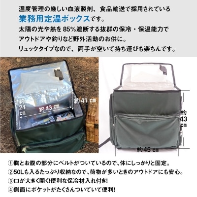 保冷・保温リュック/ キャンプ アウトドア バーベキュー デリバリー　H098-012