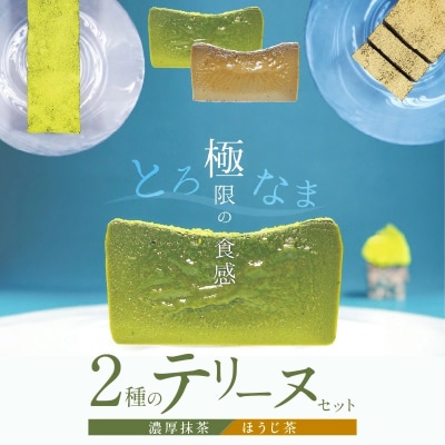 【テリーヌ専門店L】(約200g)濃厚抹茶・ほうじ茶2種のテリーヌセット H173-073