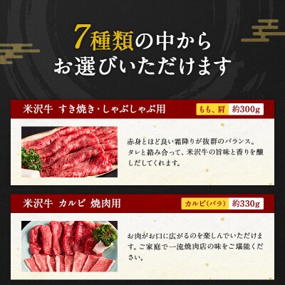 米沢牛選べるギフト券5枚(丸川精肉店)_B022