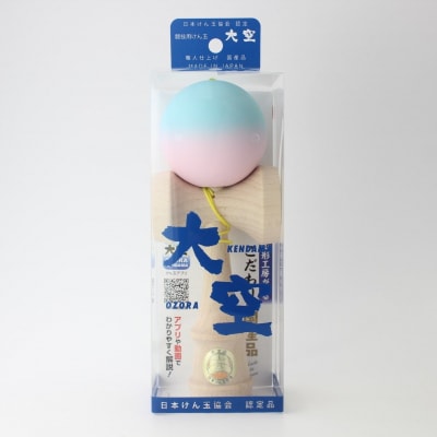 競技用けん玉「大空」Matte水色&ピンク_F093