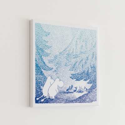 MOOMINVALLEY PARK ファブリックパネルSサイズ(夜の森)