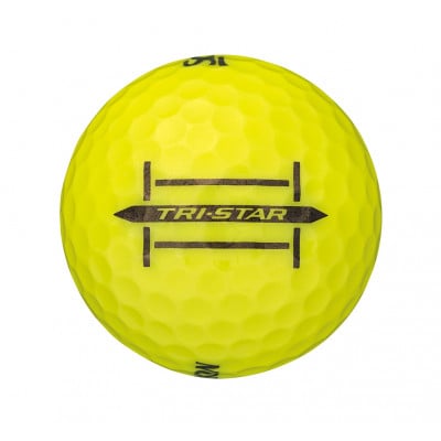 スリクソン TRI-STAR ゴルフボール ダンロップ パッションイエロー 1ダース (12個入り)