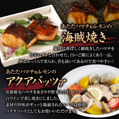 広島ブランドフルーツ魚「あたたハマチtoレモン」3種のグルメお料理セット 2~3人前【広島県大竹市】