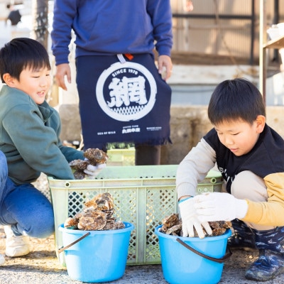 広島県大竹市玖波産くばおう カキ小屋お食事券〈60分食べ放題+バケツ詰め放題〉1名様