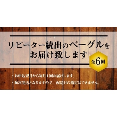 わっぱ堂のふわもちベーグル6ヶ月≪定期便≫　8個×6ヶ月　H049-057