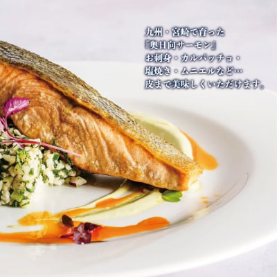 【ふるさと納税】奥日向サーモン1尾 (約0.85kg)　ご当地サーモン