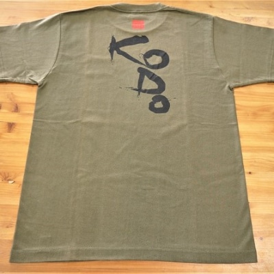 熊野古道Tシャツ【KODOTシャツ・オリーブ・Lサイズ】綿100%