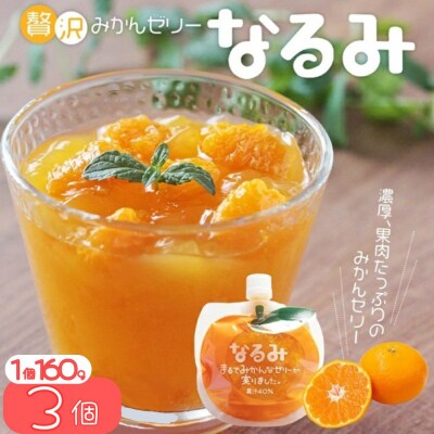 贅沢ゼリー3個セット【「なるみ」3個箱入り】