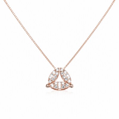 ジュエリー産地甲府 K18ピンクゴールド2WAYダイヤネックレス 0.20ct　82027