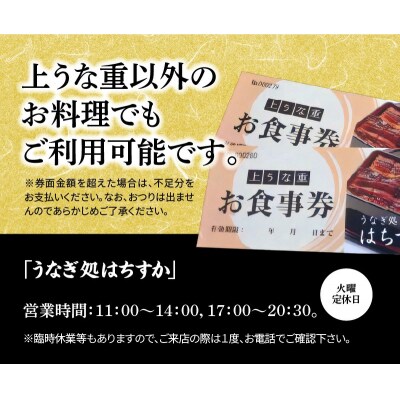 鰻料理専門店「うなぎ処はちすか」お食事券 2枚 H026-041