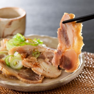 かほく冷たい肉そば・冷たい肉中華冷蔵各2食セットと親鳥チャーシューおつまみ