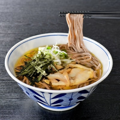 まる梅【謹製】かほく谷地の冷たい肉そば 生そば(約150g)×3人前
