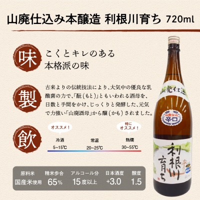 日本酒 清酒 【利根川育ち】 地酒 セット  ＜山川酒造＞ ch007-002rr