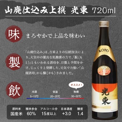 日本酒 大吟醸 清酒 【光東】 地酒 セット  ＜山川酒造＞ ch007-001rr