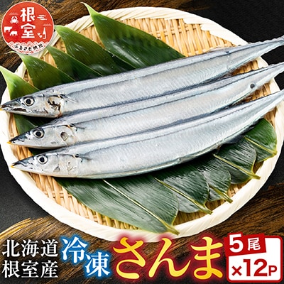 【北海道根室産】冷凍さんま60尾 D-30002