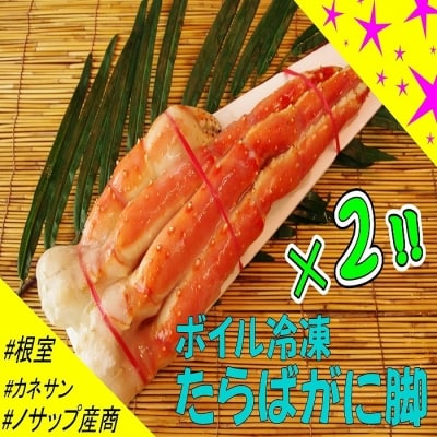 【北海道根室産】ボイル冷凍たらばがに脚2肩(計1.4kg以上) D-59003