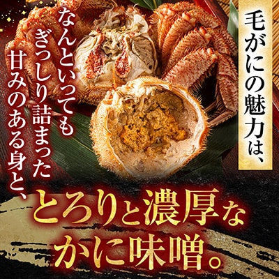【年内配送可○】毛がに450g×2尾 C-54009