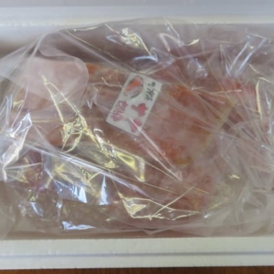 【北海道根室産】花咲ガニ400g以上×1尾、秋鮭切身3切×2P B-59015