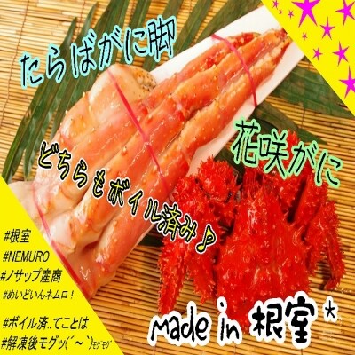 【北海道根室産】たらばがに脚・花咲がにセット D-59028