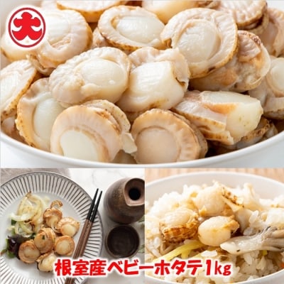 【北海道根室産】ボイルベビーホタテ1kg A-01048