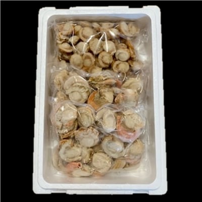 【北海道根室産】ホタテ800g×2P、ボイルベビーホタテ1kg B-01060