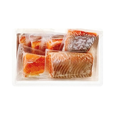 スモークサーモン&サーモンハラミ燻製焼各500g A-09094