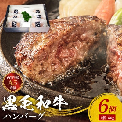 黒毛和牛100% ハンバーグ 6個セット_S001-019A
