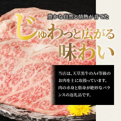 天草黒牛 ロース スライス 約500g A4～5等級_S074-012