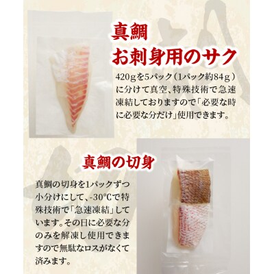 真鯛切り身&お刺身用サクセット【firesh】_S106-019A