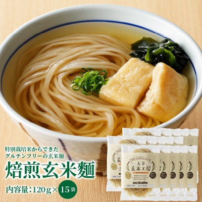 特別栽培米からできた焙煎玄米麺(120g×15袋)_S067-030