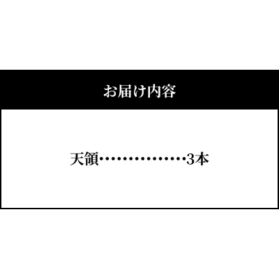 天皇杯受賞 かまぼこ天領3本セット_S032-004