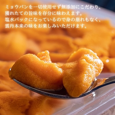 エゾバフンウニ塩水パック100g×2P(計200g) C-61001