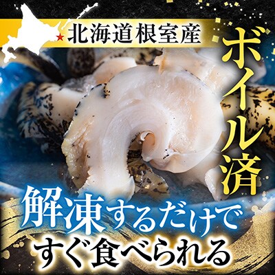【北海道根室産】生食用灯台つぶ(ボイル済)250g×2P(計500g) G-11040