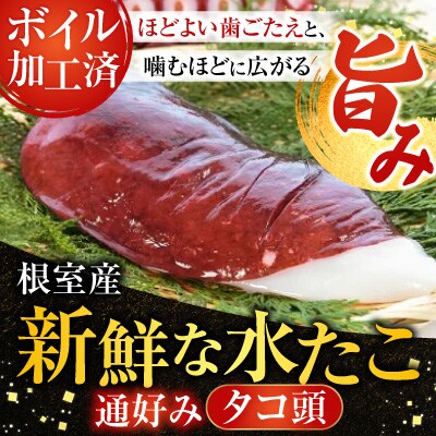 【北海道根室産】ボイル水たこ頭カット10P(計4.5kg) F-20002