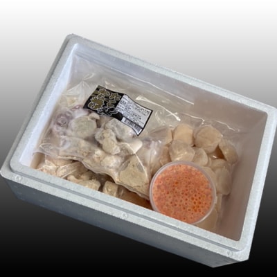 たこ唐揚げ250g×2P、ほたて貝柱500g×1P、いくら醤油漬け100g×1P C-76044