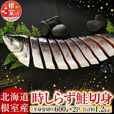 【北海道根室産】時しらず鮭切身600g×2P C-42100