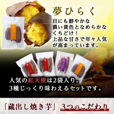 蔵出し焼き芋かいつか　冷凍焼き芋食べ比べ3種セット2kg