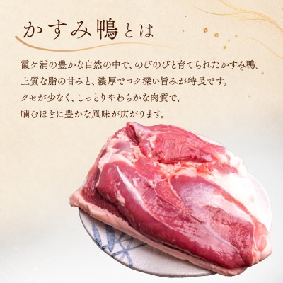 かすみ鴨 ムネ肉のスモーク 1枚(200g) | 鴨 かも 茨城県かすみがうら市