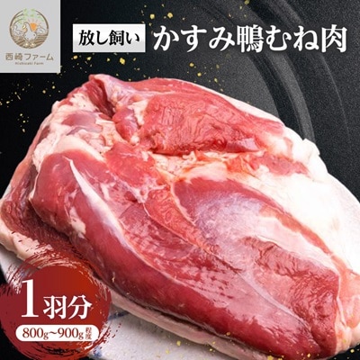 かすみ鴨むね肉　1羽分(800g～900g程度)