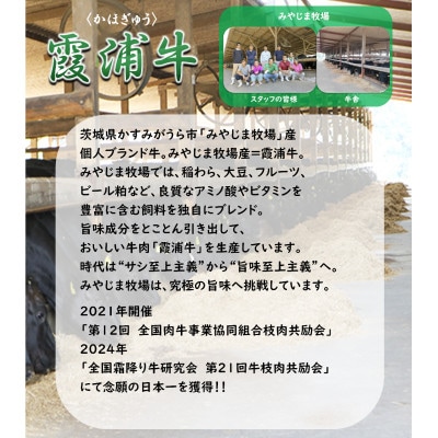 ご当地牛「霞浦牛」サーロインステーキ 4枚セット(約200g×4枚)