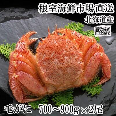 ボイル毛がに700～900g×2尾(堅蟹) D-14057