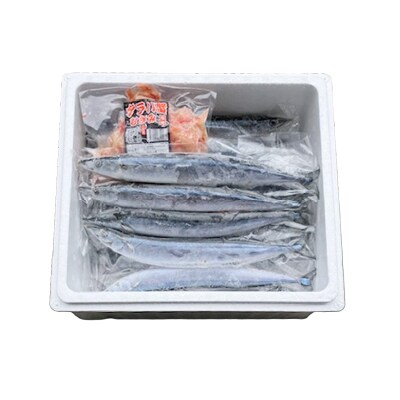 タラバガニむき身300g・冷凍さんま5尾×5P C-76050