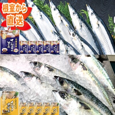 骨まで食べれる!さんま旨煮×6P・さば味噌煮×6Pやわらか煮セット A-71052