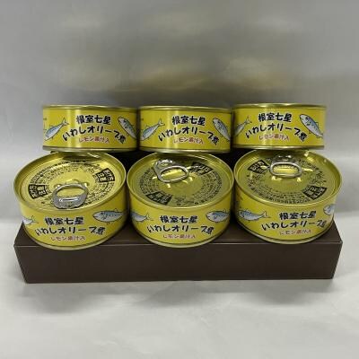 【北海道根室産】いわしオリーブ煮95g×6缶 G-78013