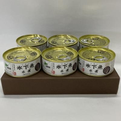 【北海道根室産】氷下魚(コマイ)水煮90g×6缶 G-78015